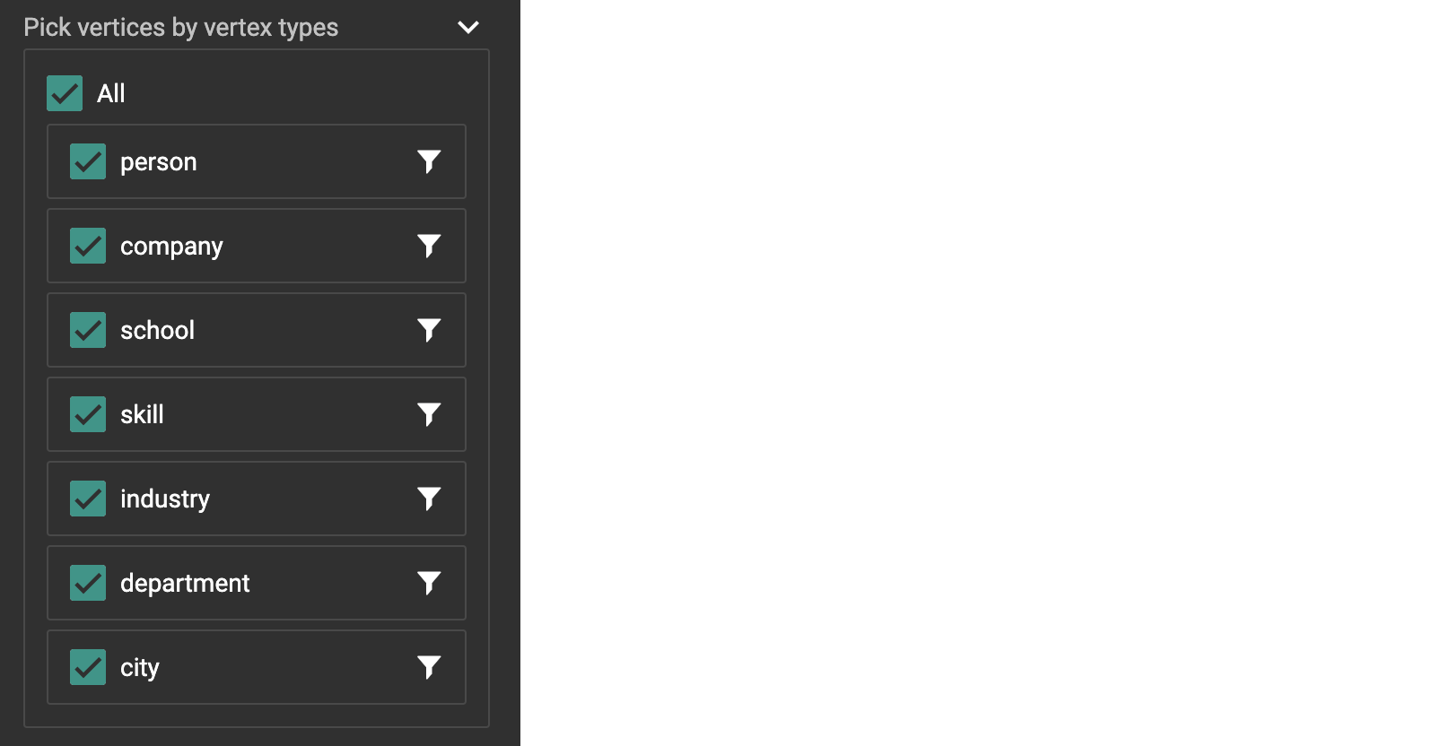 pick vertex by type